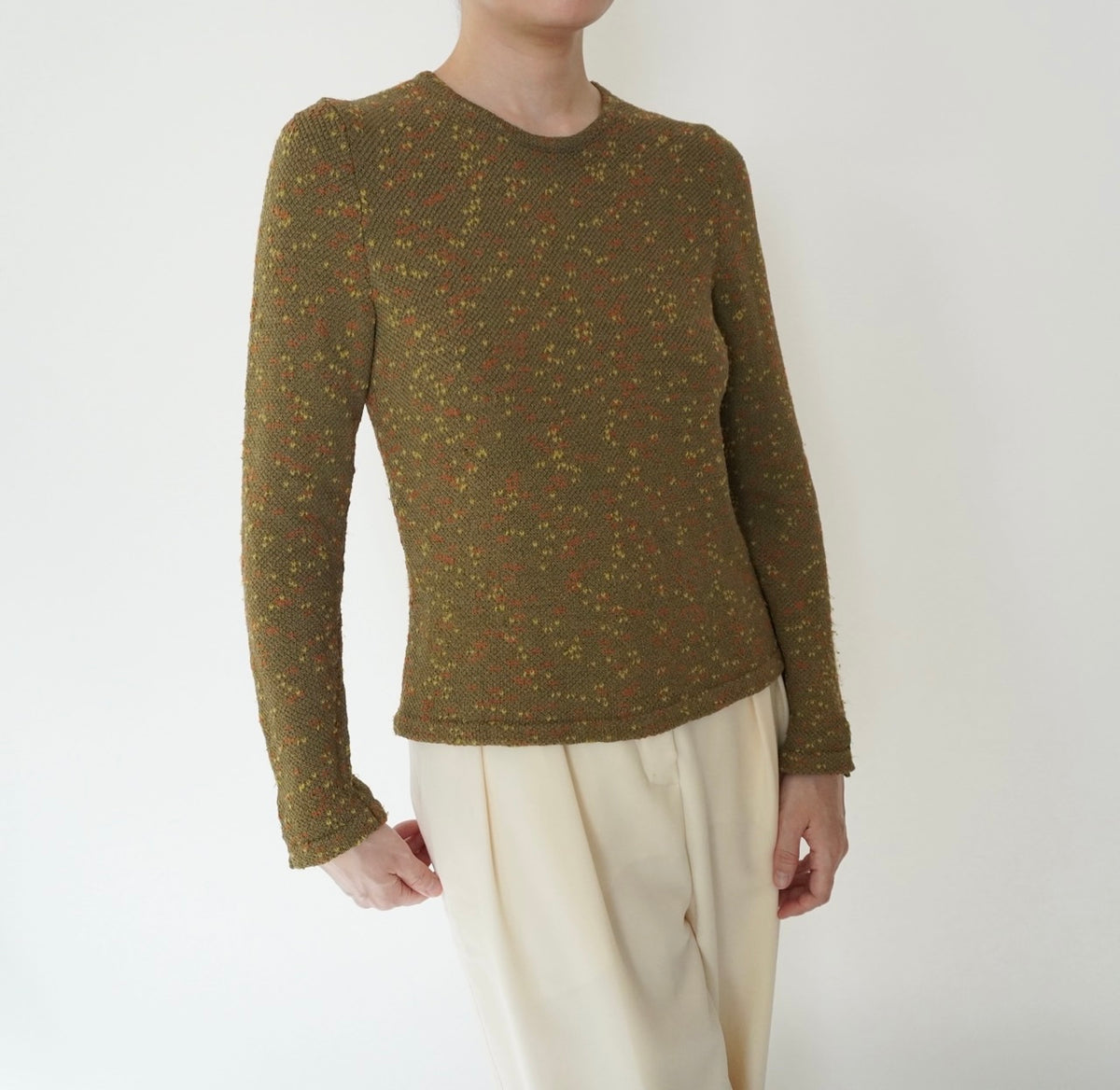 90s Mix Knit Top Made in USA