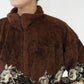 90s Horse Design Fleece Zip Top Made in USA