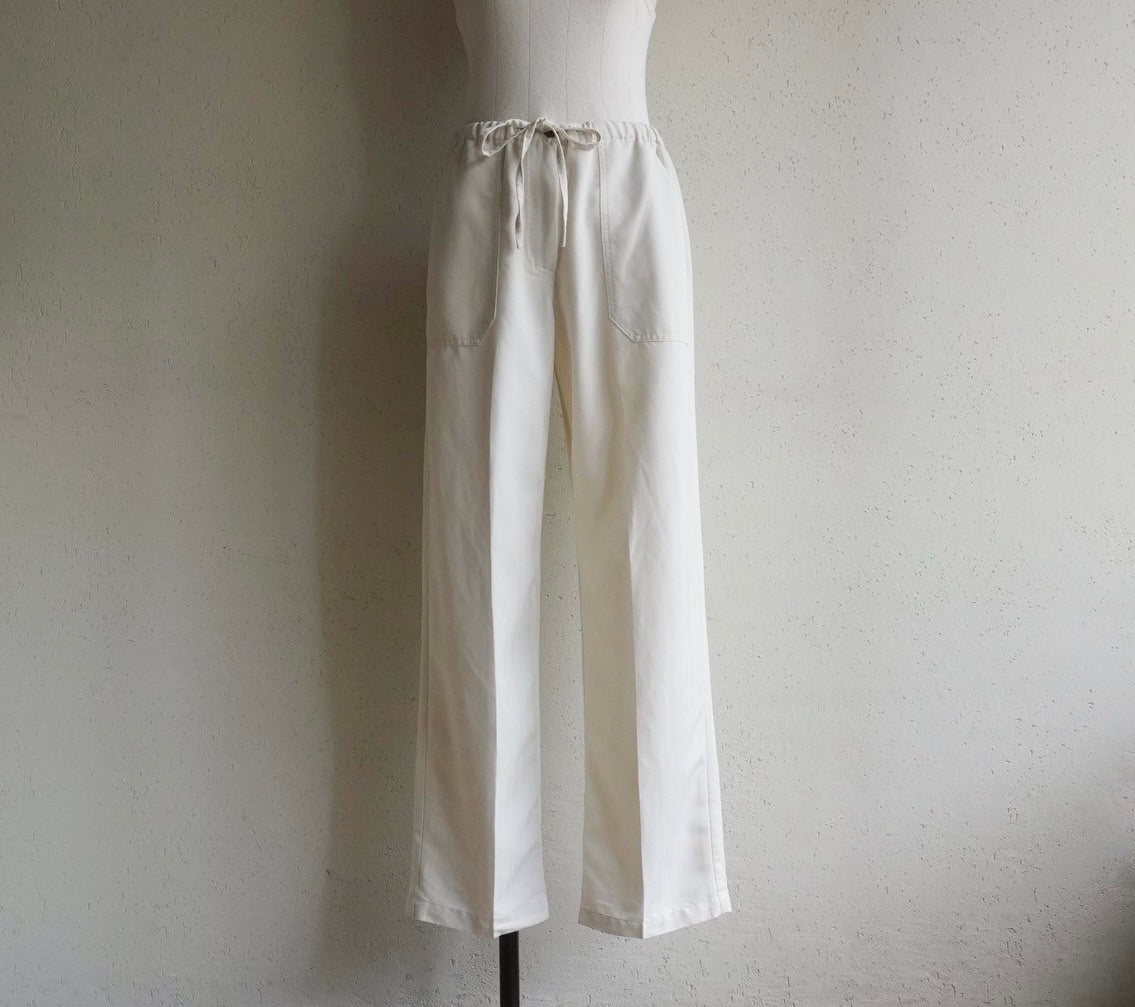 Ivory Rayon Pants