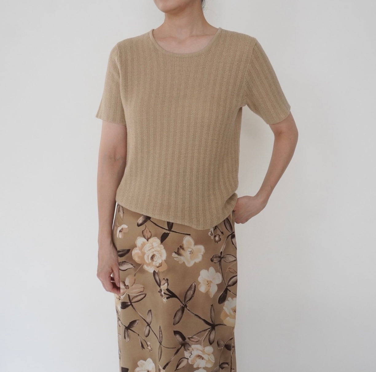 90s Beige Top