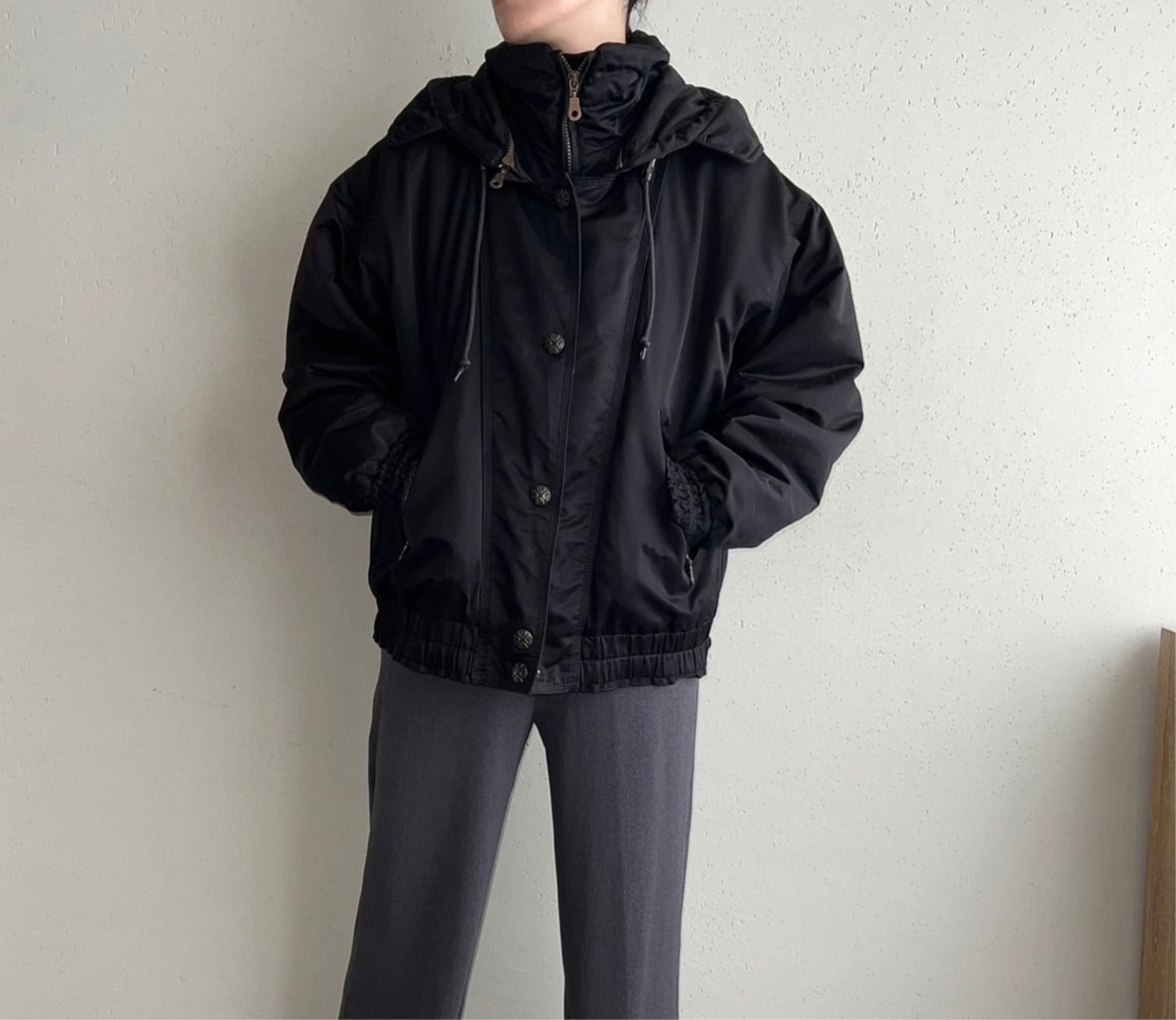 90s Black Design Jacket