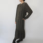 80s Design Rayon Pattern Dress Made in USA