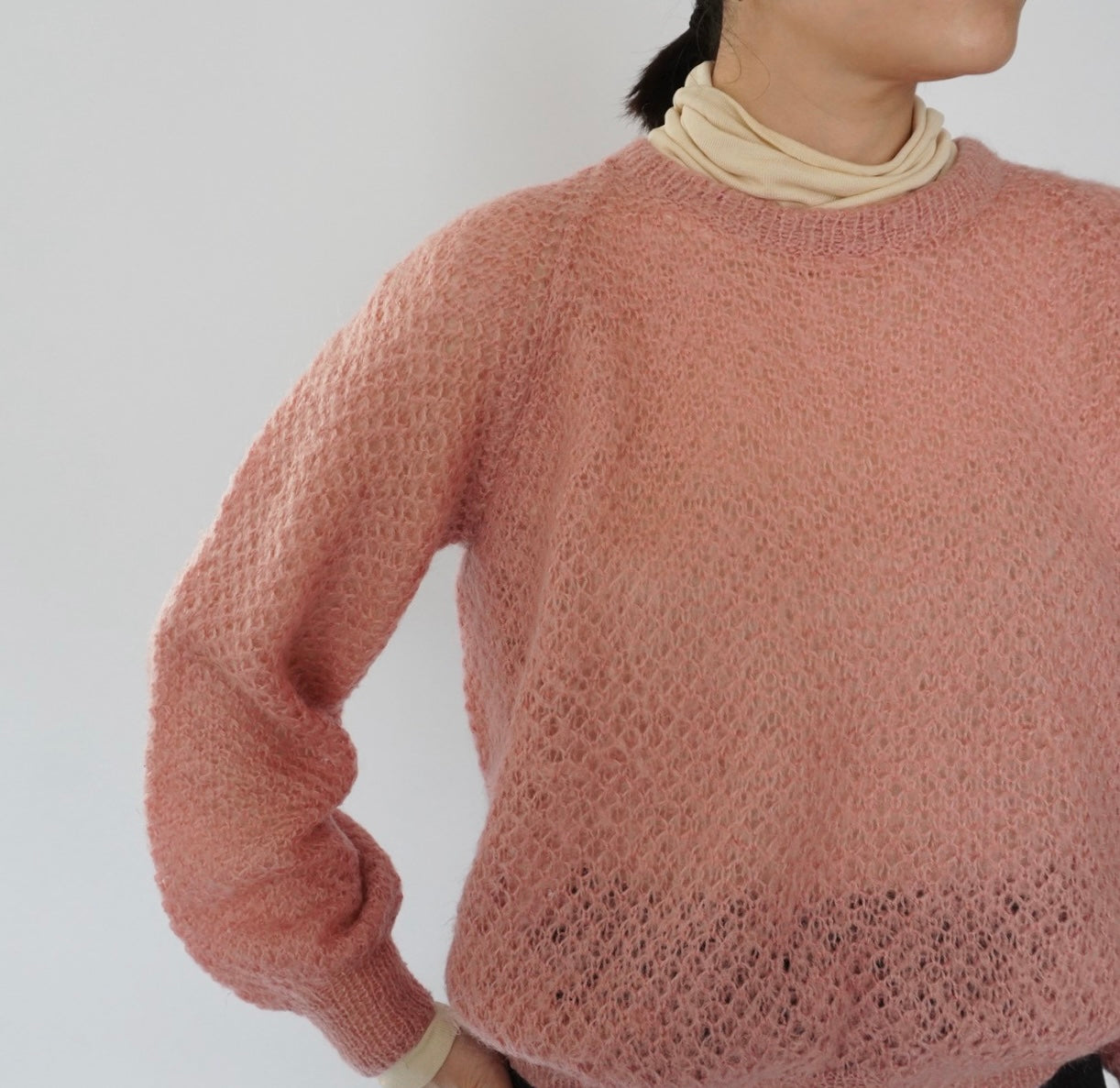 80s Pink Knit