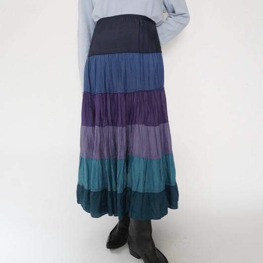 90s Striped Design Skirt Made in Italy