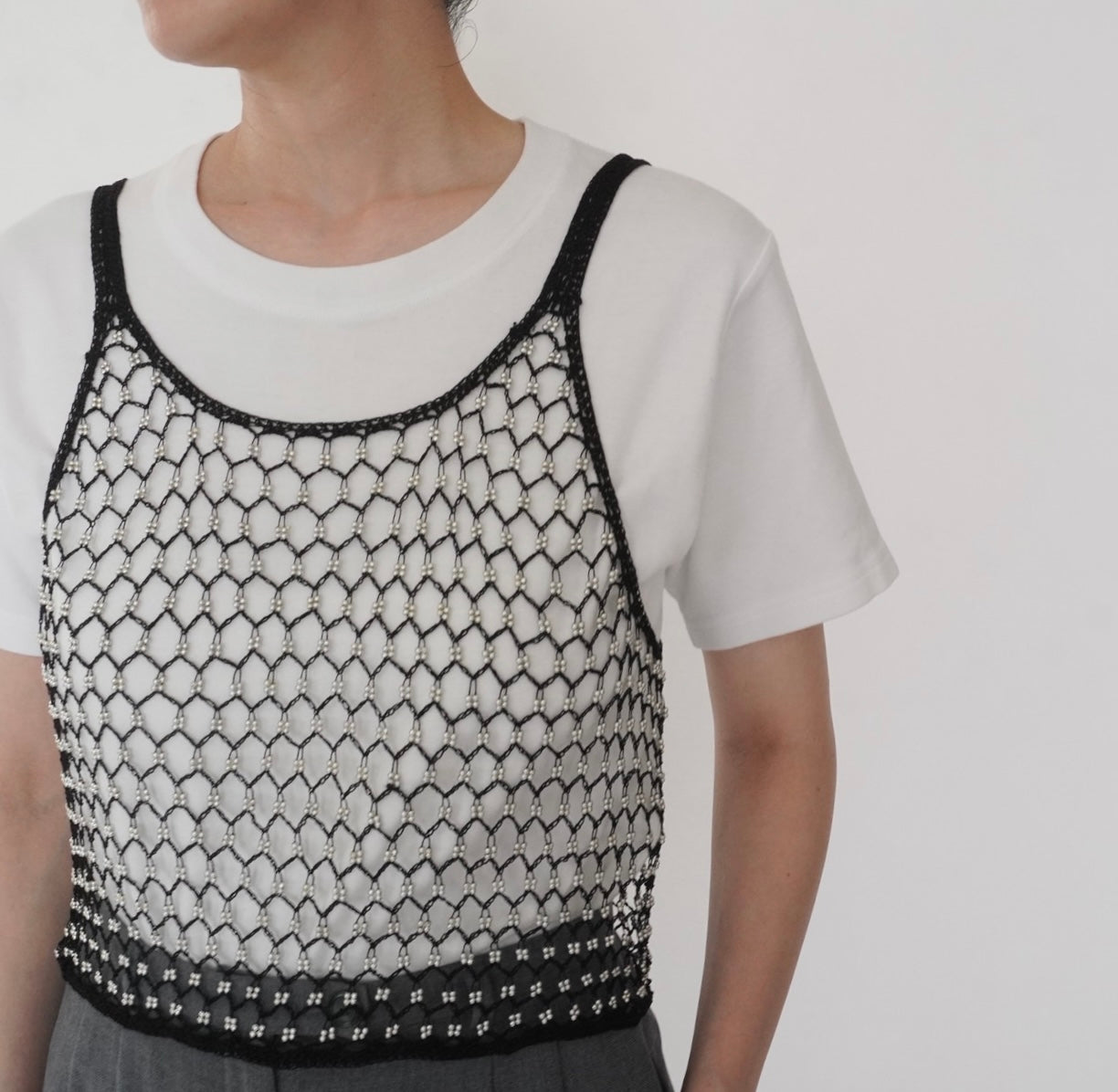 90s Beads Design Camisole Top