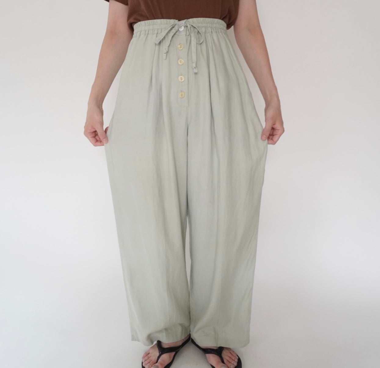 90s Sage Green Two-Piece Suit