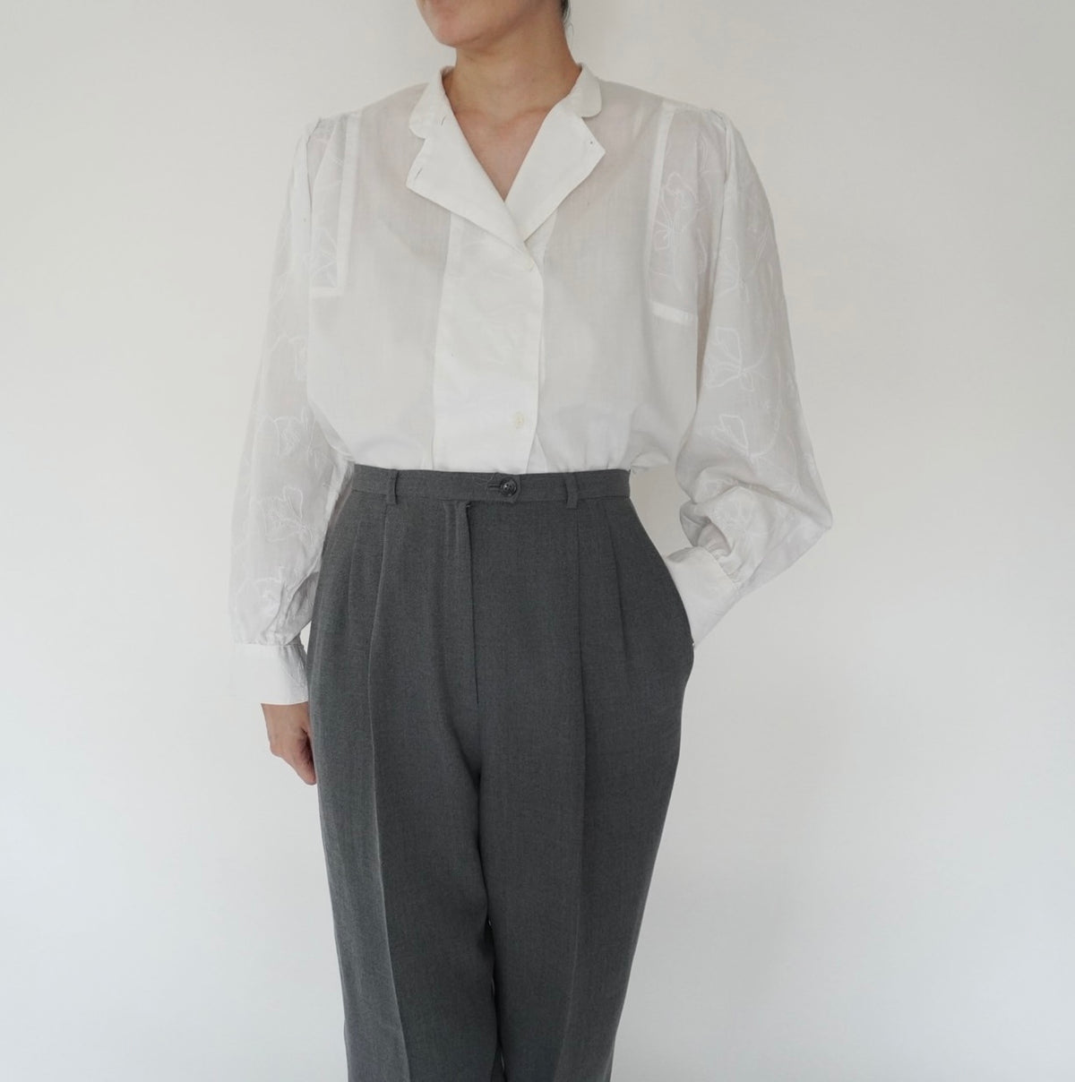 80s Embroidery Blouse