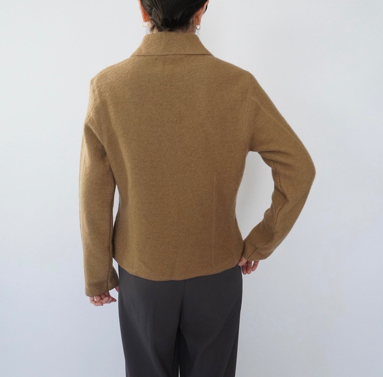 90s Wool Knit Shirt, Jacket