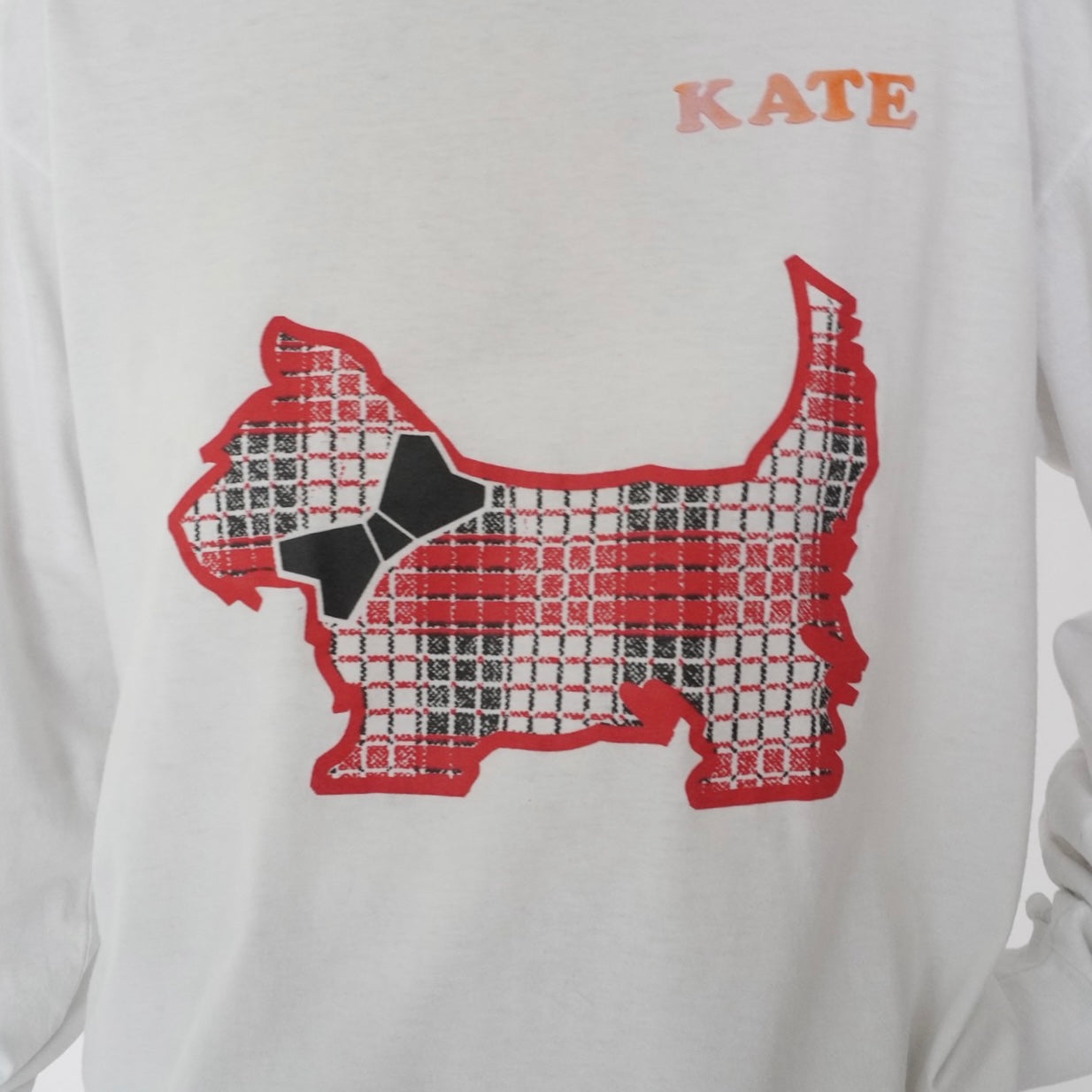 90s Printed Long T-shirt Made in USA