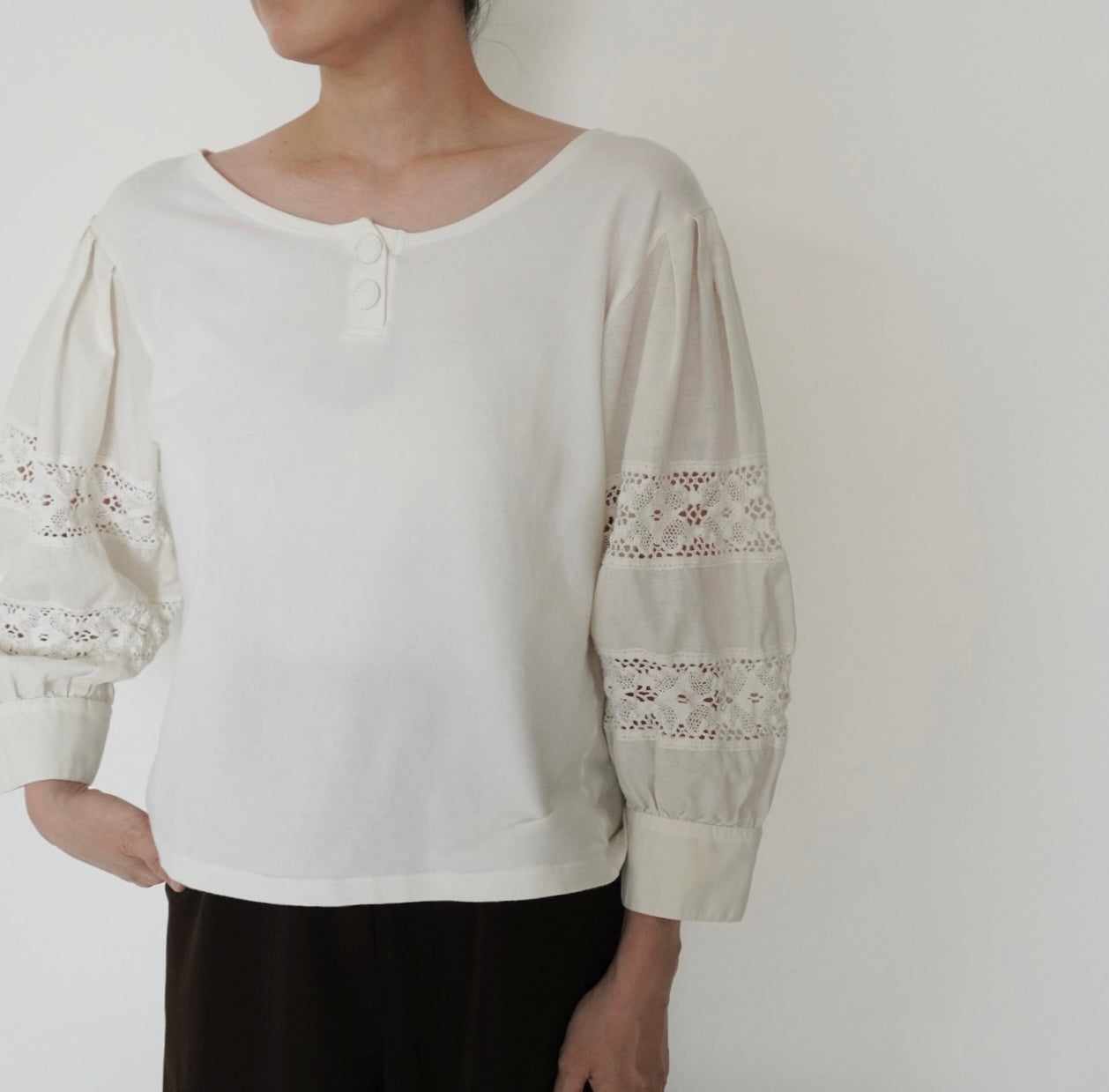 90s EURO Lace Design Top