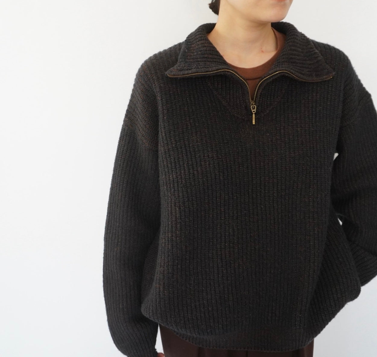 90s Half Zip Knit Made in Italy