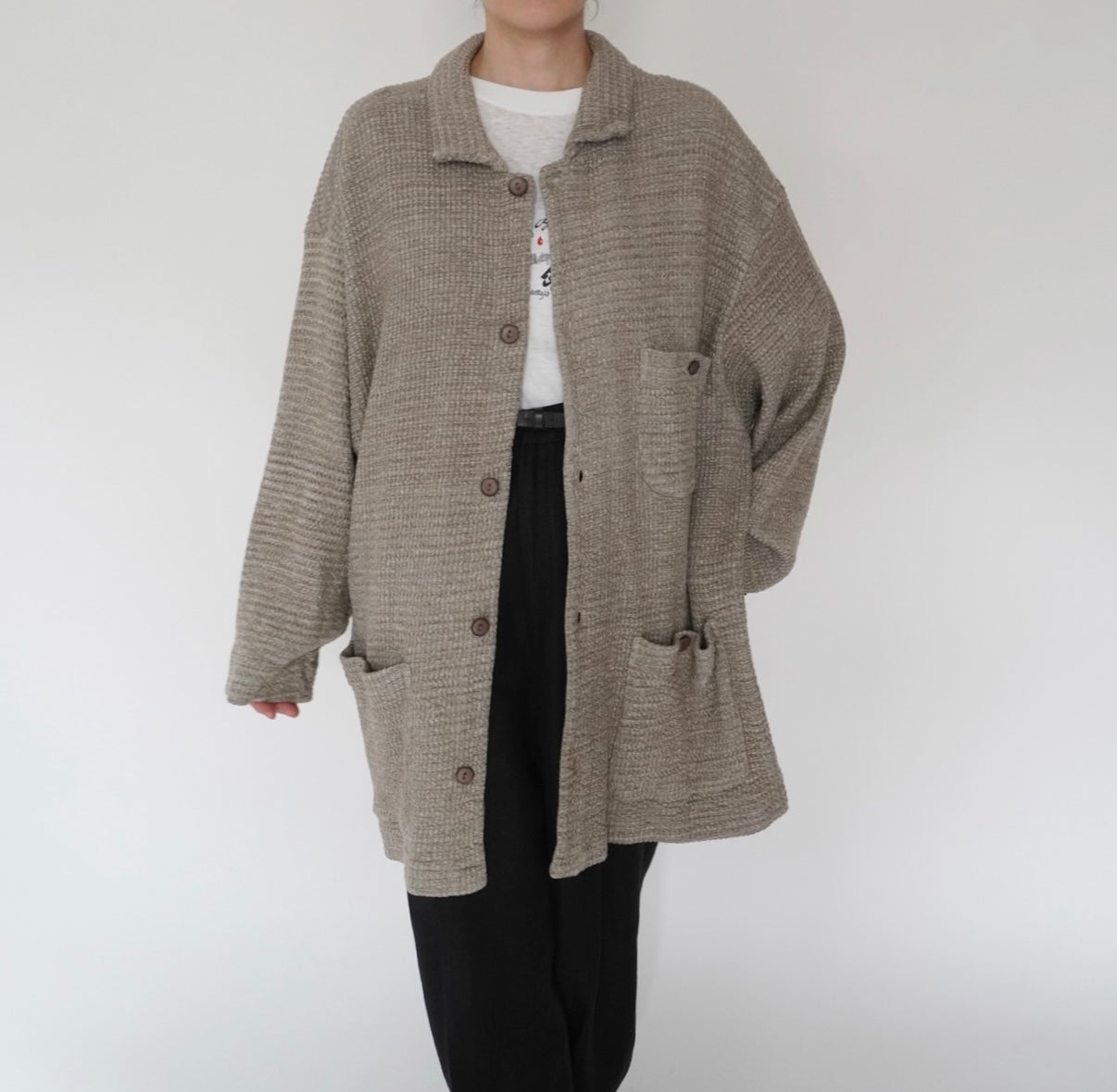 90s Cotton Long Jacket