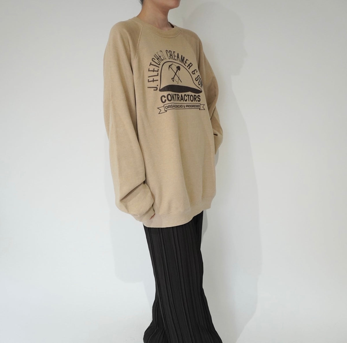 80s Printed Sweater Made in USA