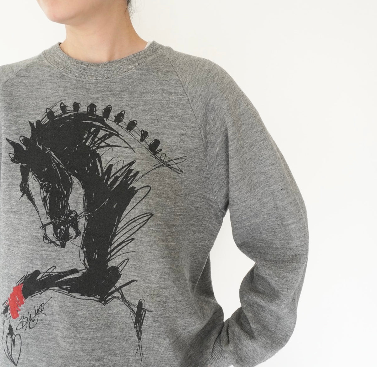 90s Printed Sweater Made in USA