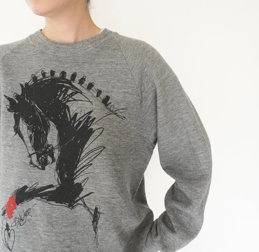 90s Printed Sweater Made in USA