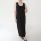 90s Black Linen Dress