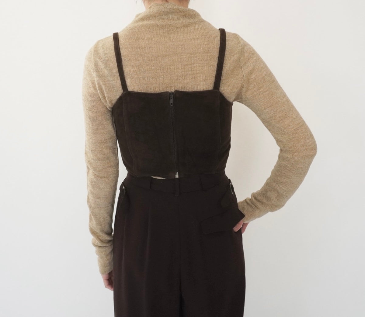 90s EURO Suede Camisole Top