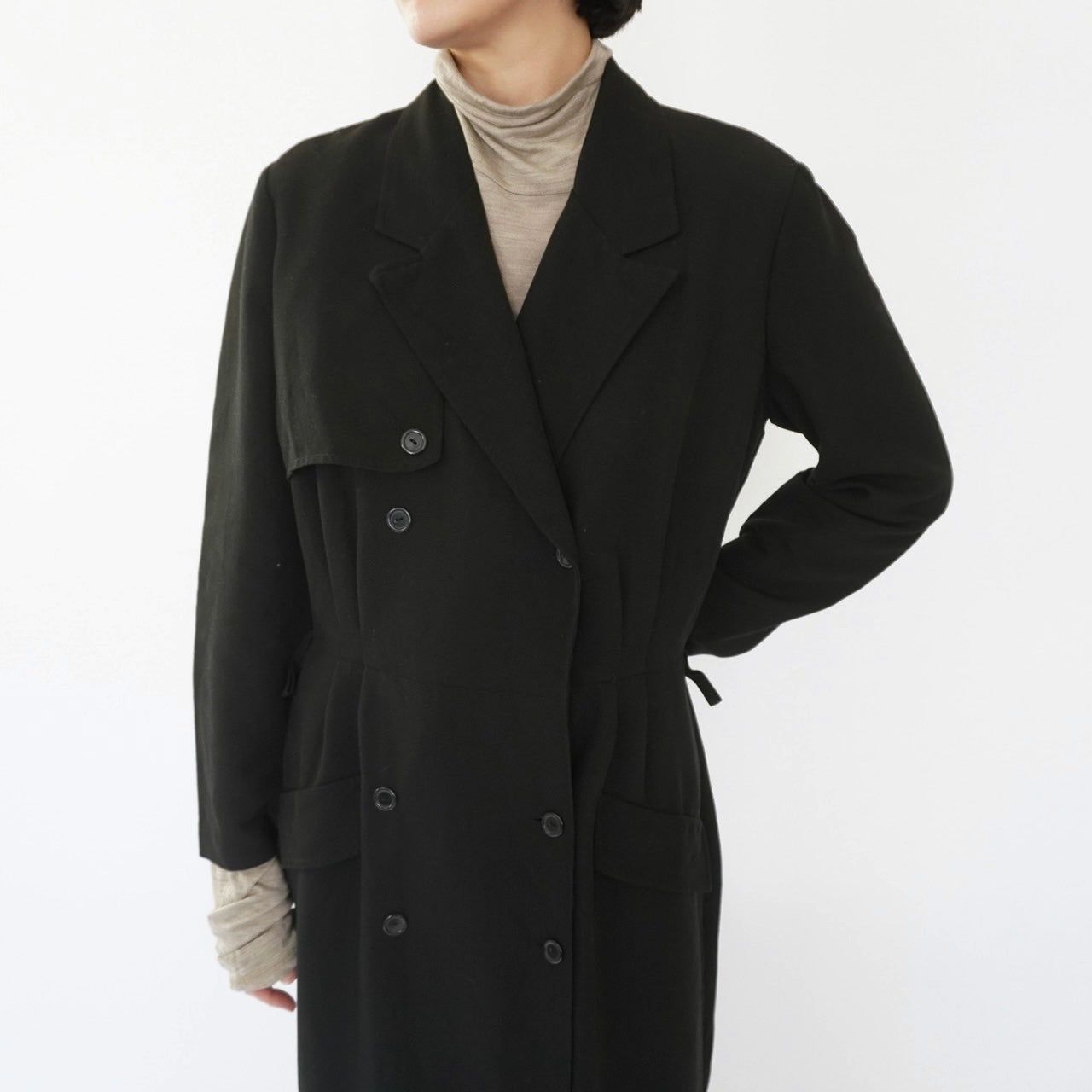 90s Black Design Dress