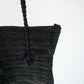 40s Woven Black Bag
