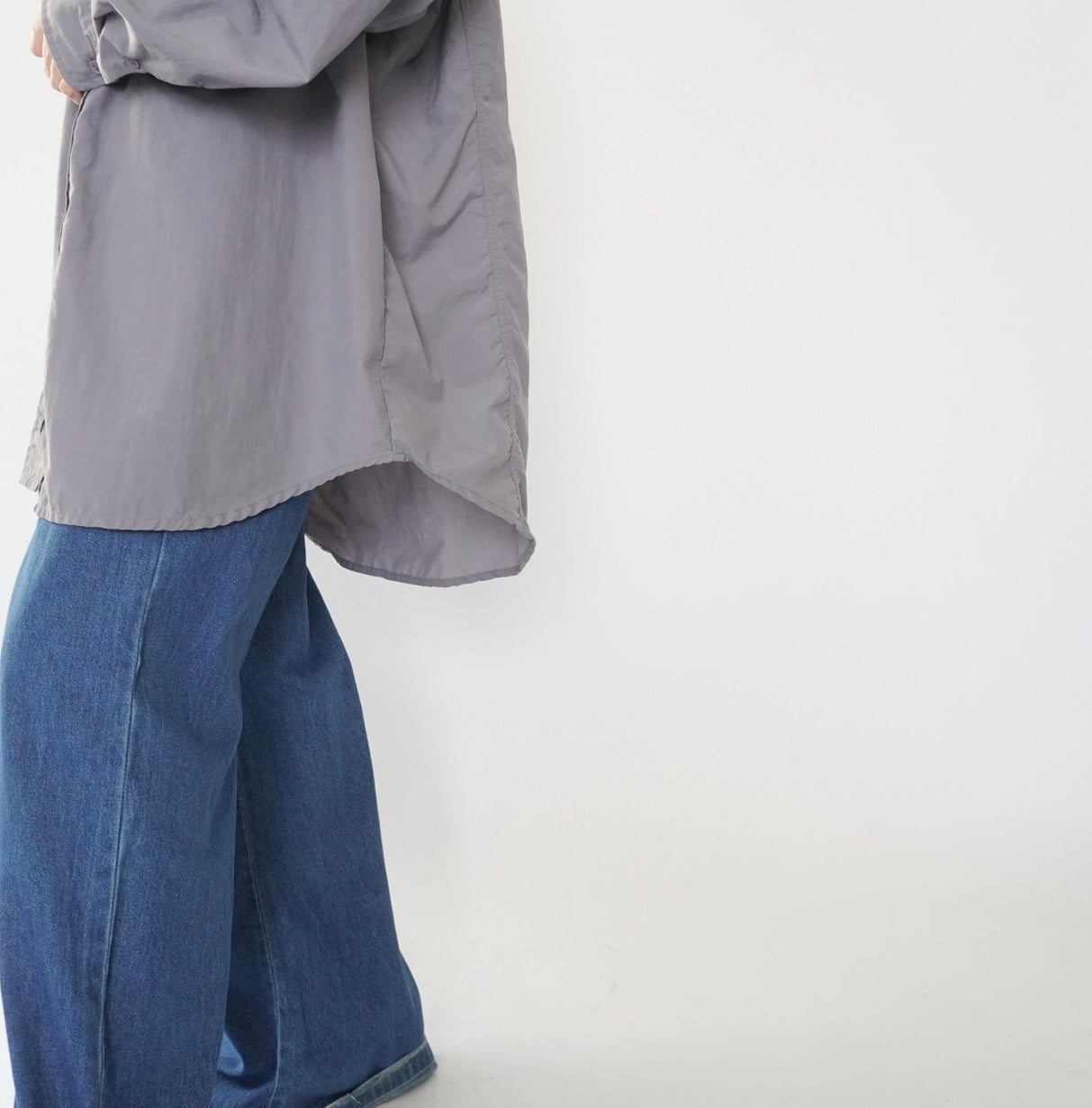 80s "ORIVIS" Nylon Design Shirt