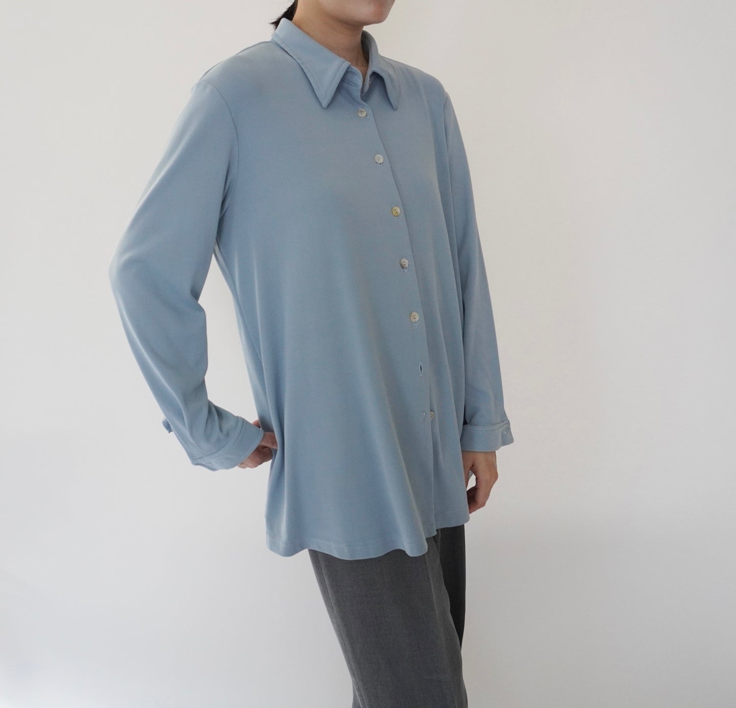 90s Light Blue Shirt Made in USA