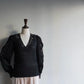 80s Black Design Knit