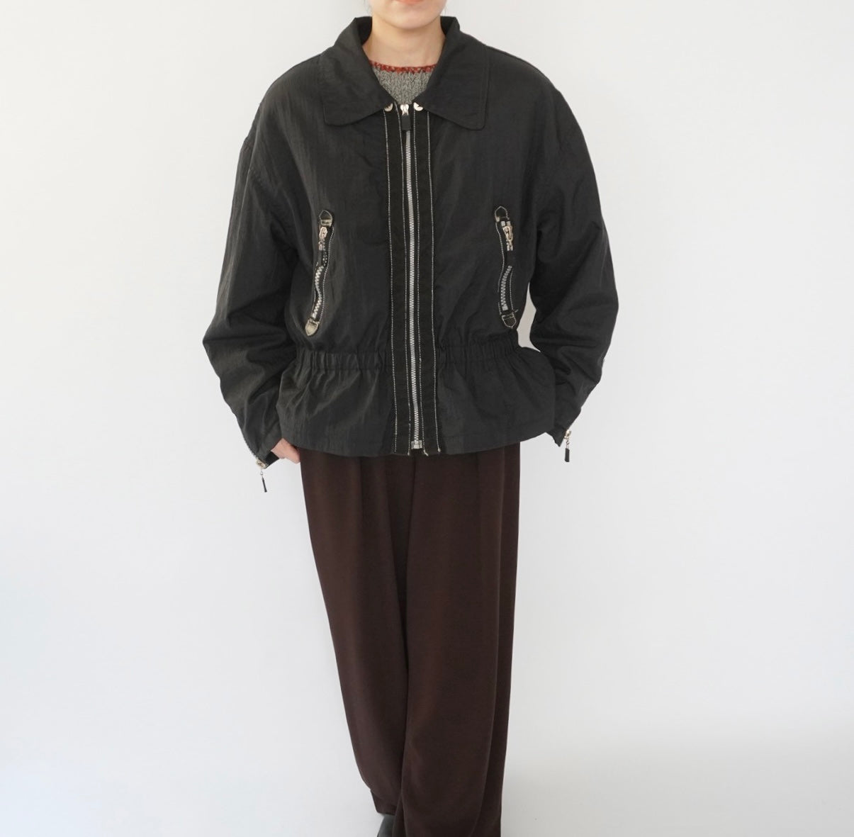 90s "Brandon Thomas" Black Design Jacket