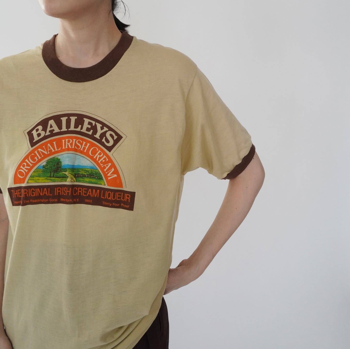 80s"BAILEYS" Printed T-shirt Made in USA