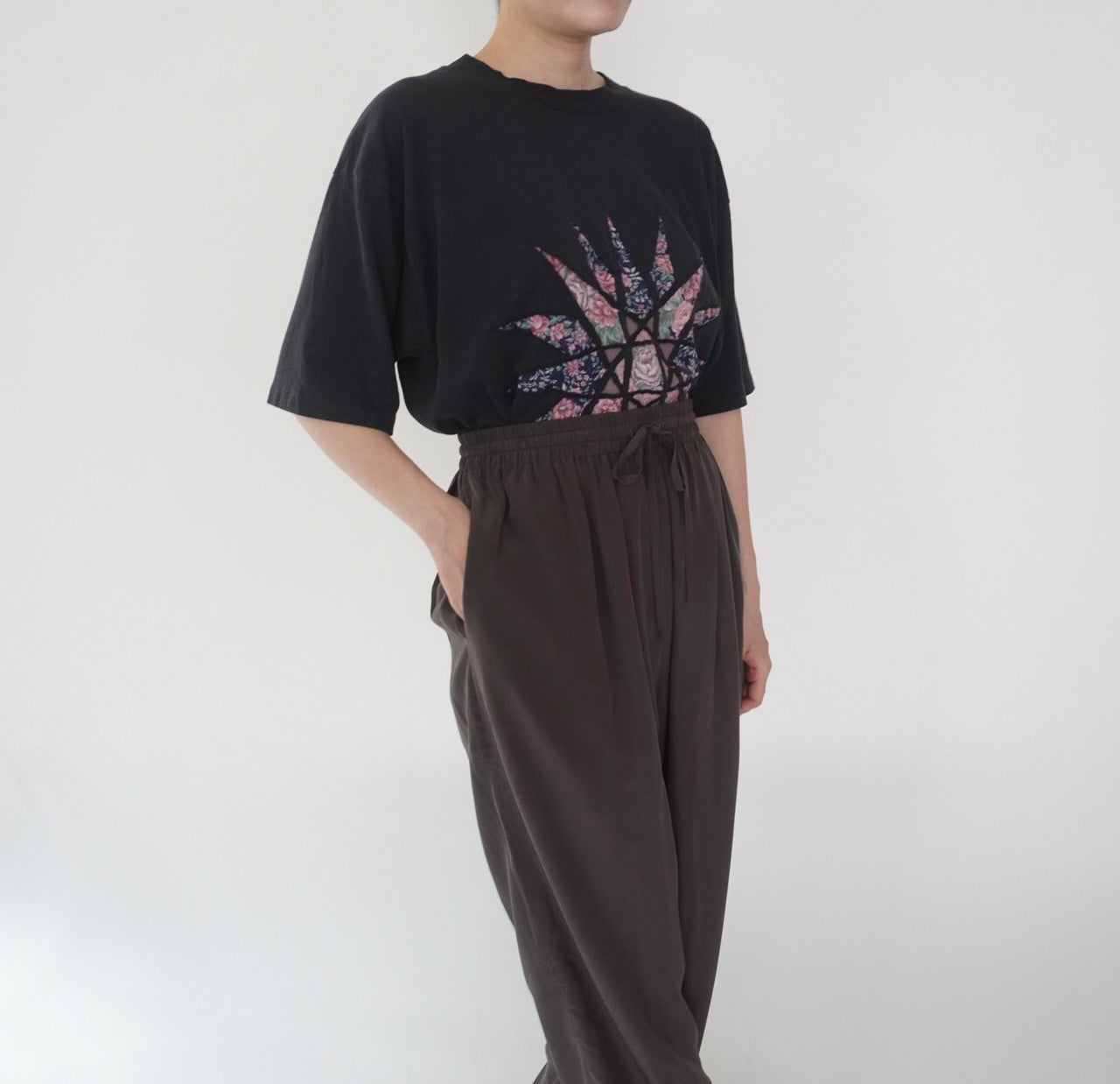 80s Patchwork Design T-shirt