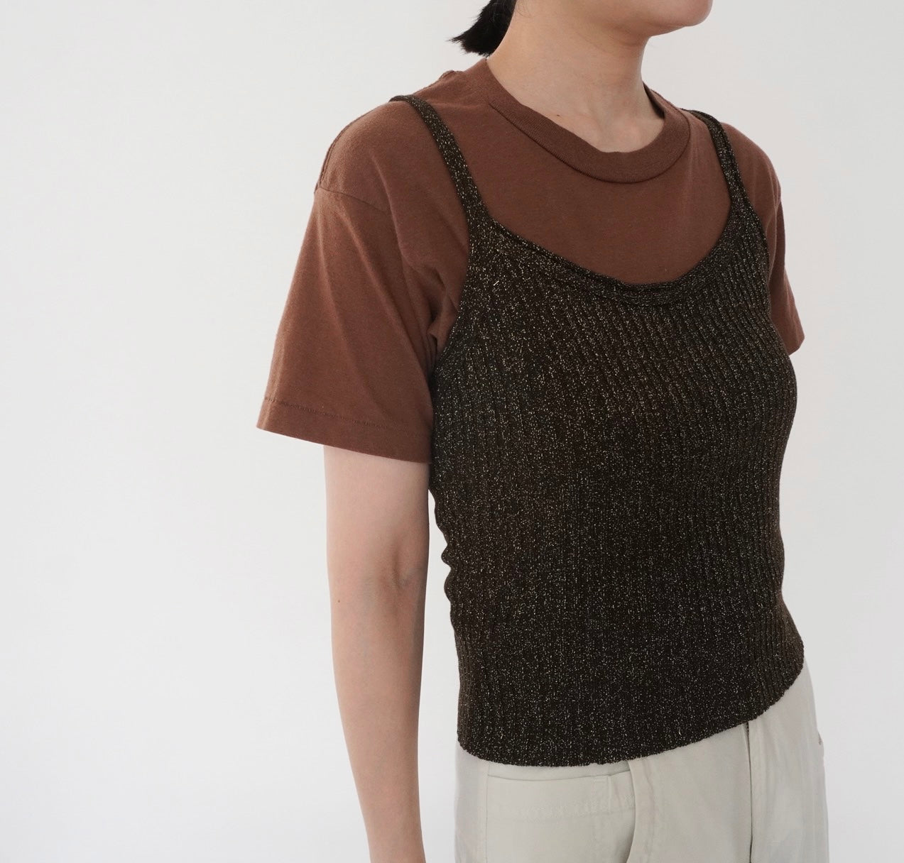 90s Camisole Ribbed Top Made in Italy
