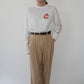 80s Printed Long Sleeves T-shirt Made in USA