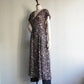80s Printed Maxi Dress Made in USA