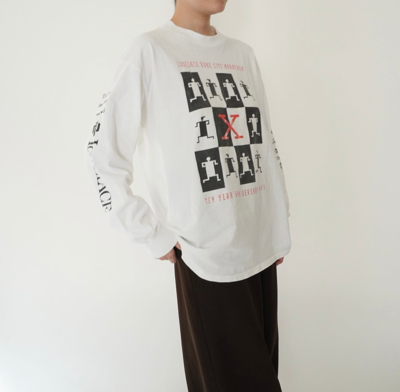 90s Printed Long Sleeves T-shirt Made in USA