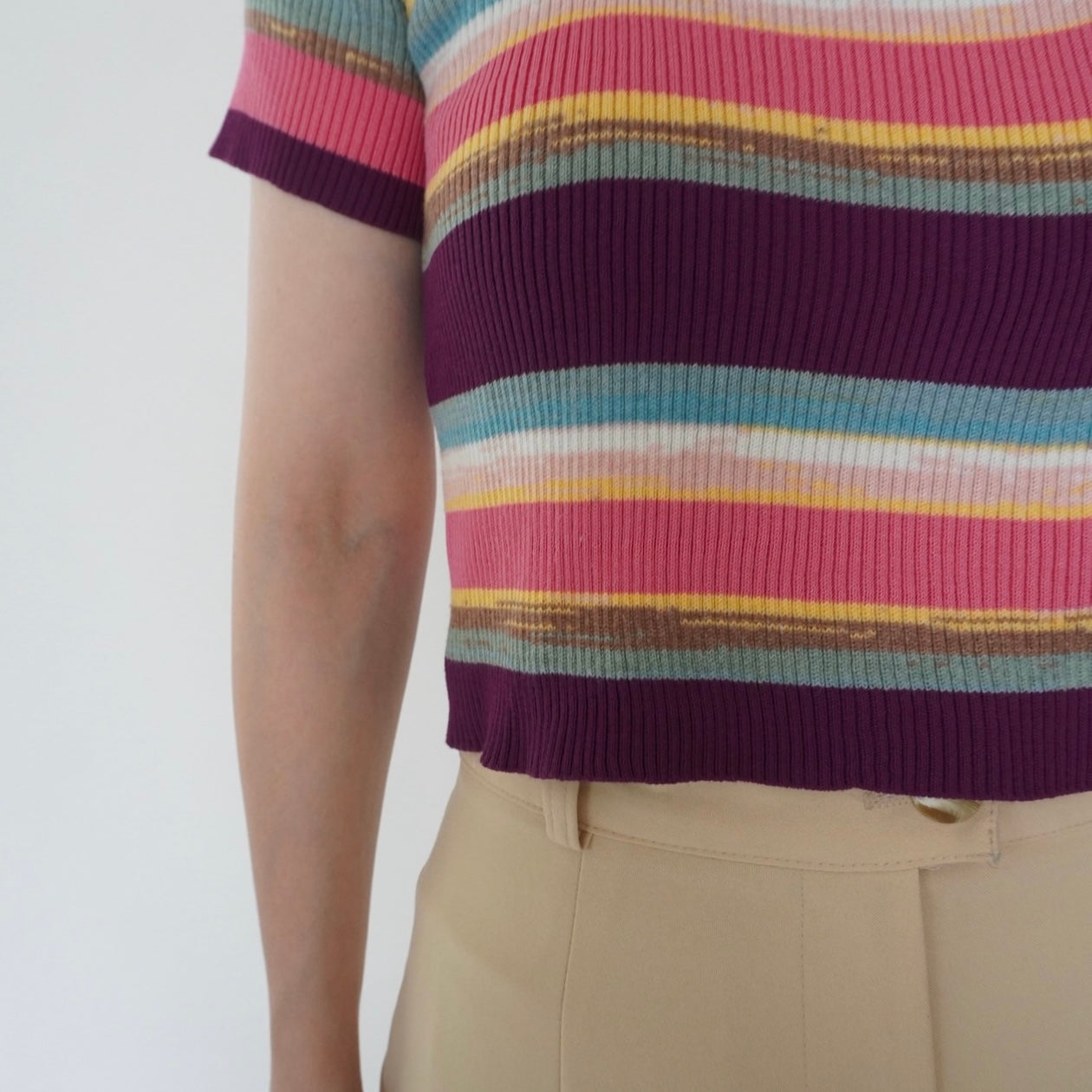 90s Multi Striped Top