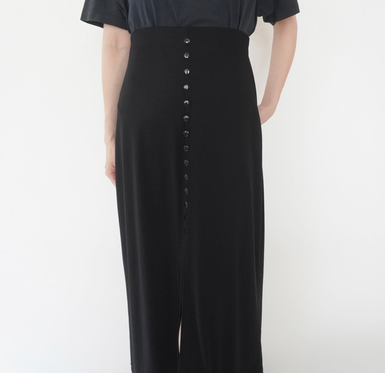90s Black Skirt Made in USA