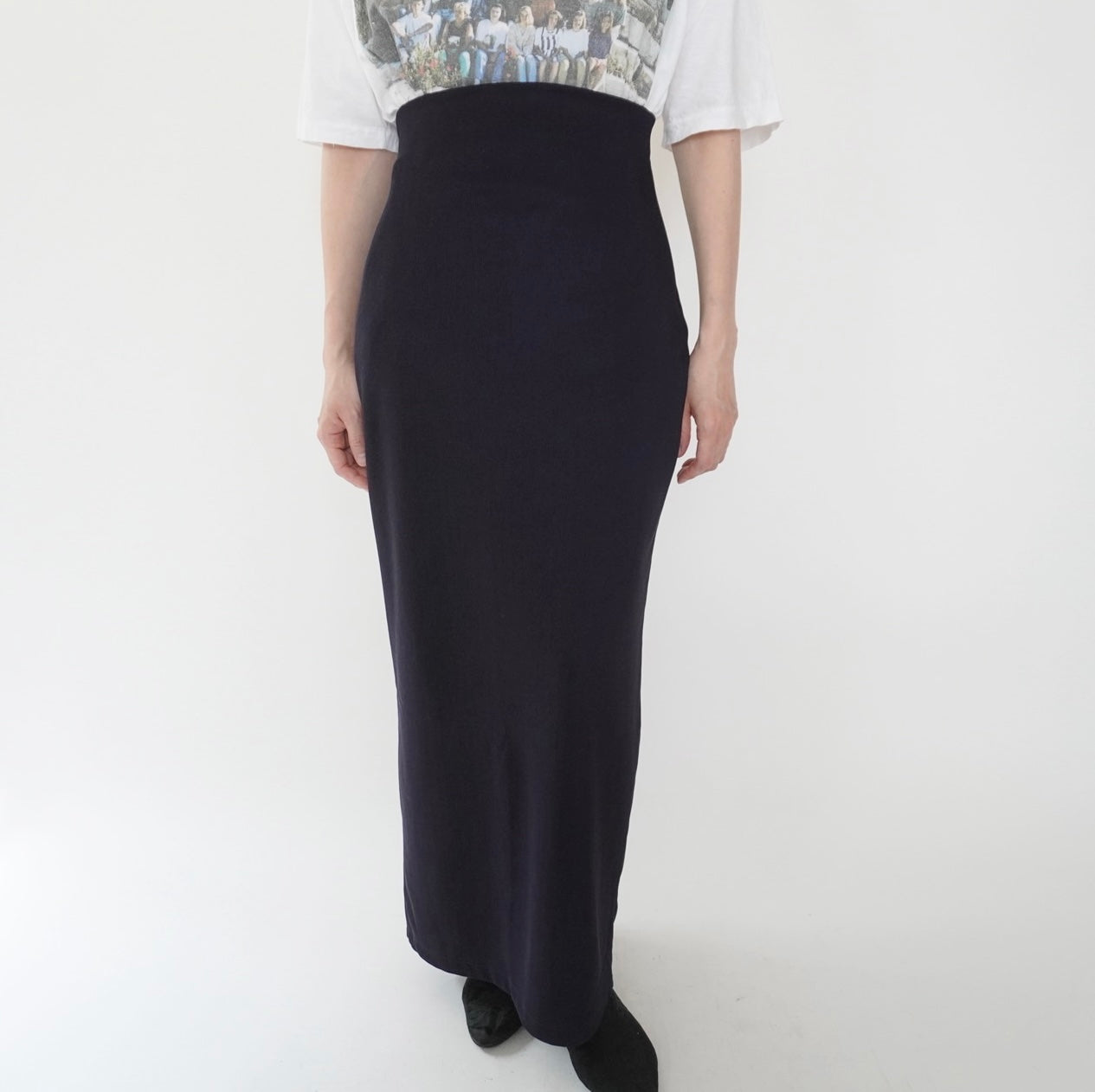 80s EURO Navy Skirt