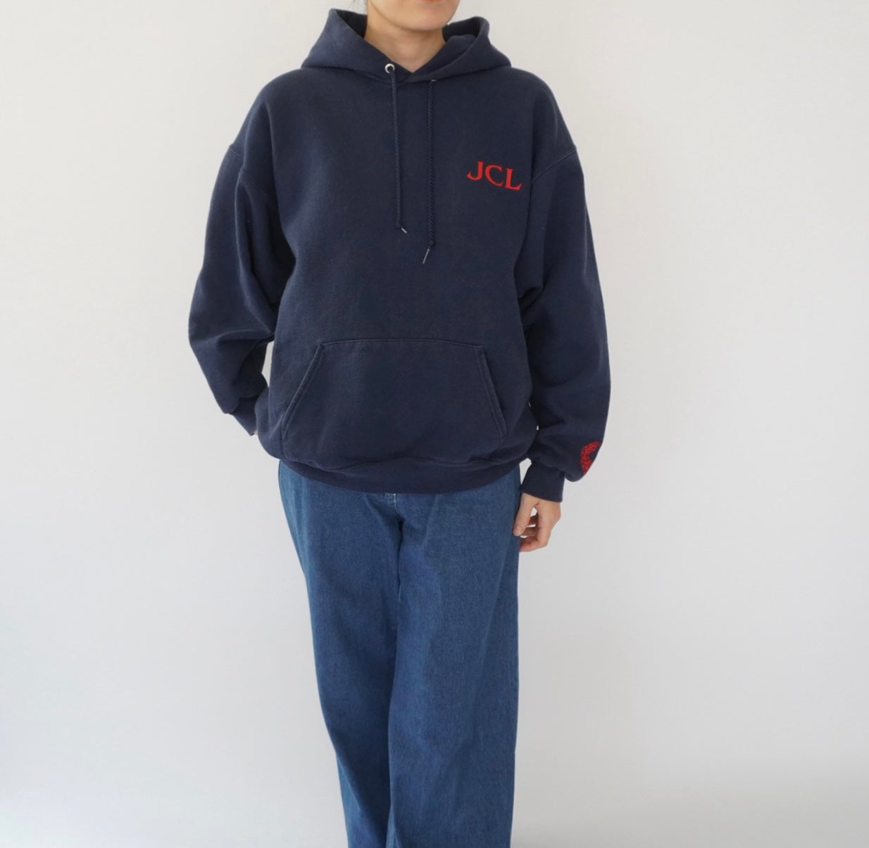 00s Print Hooded Sweater