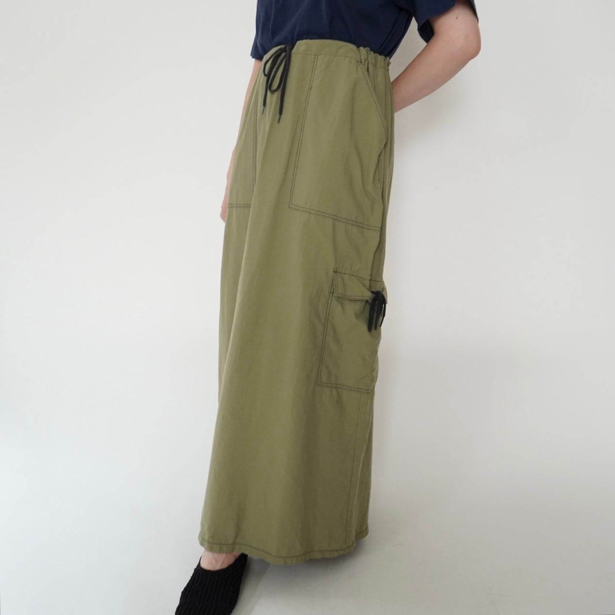 90s Khaki Design Skirt Made in USA