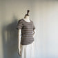 90s Brown Striped Top