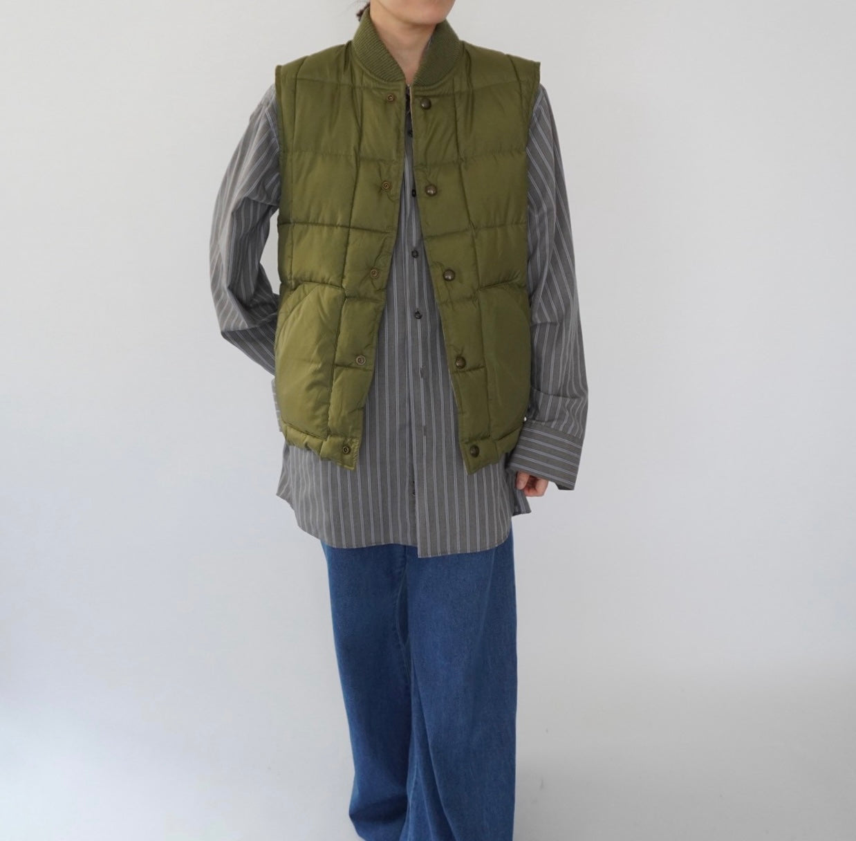 90s Quilted Reversible Vest