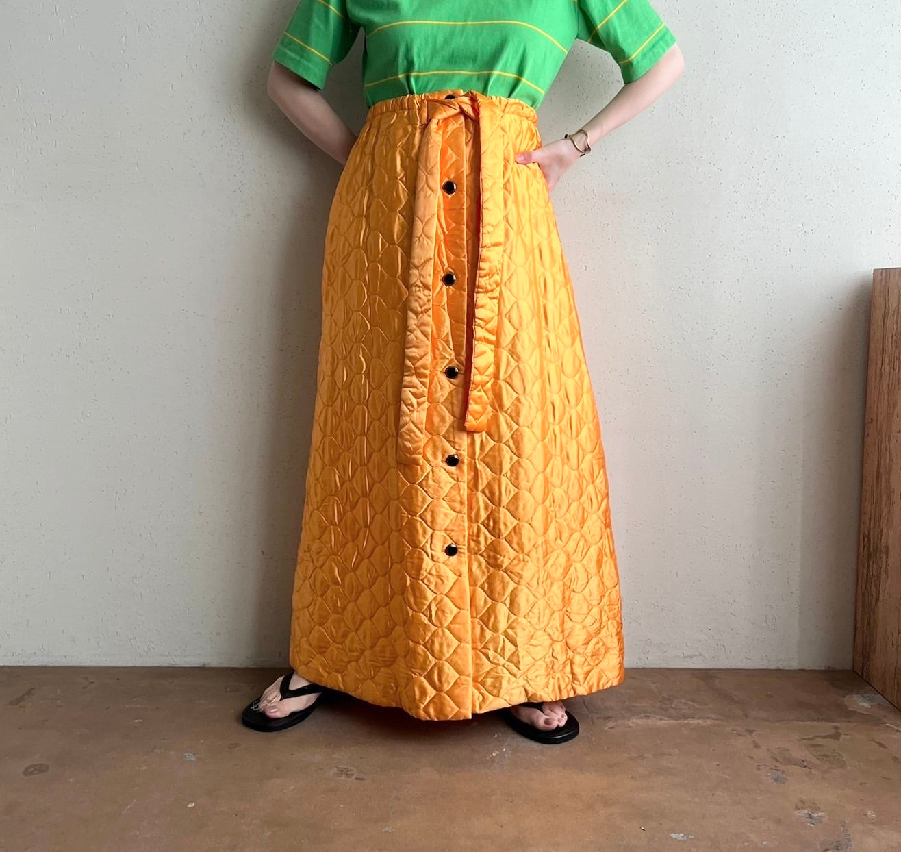 70s Quilted Skirt