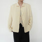 90s Cord Lace Design Silk Jacket