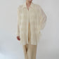 90s Pleated Design Shirt