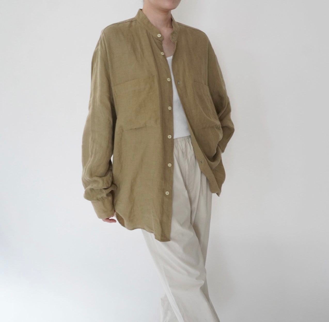 80s Linen Shirt Made in Italy