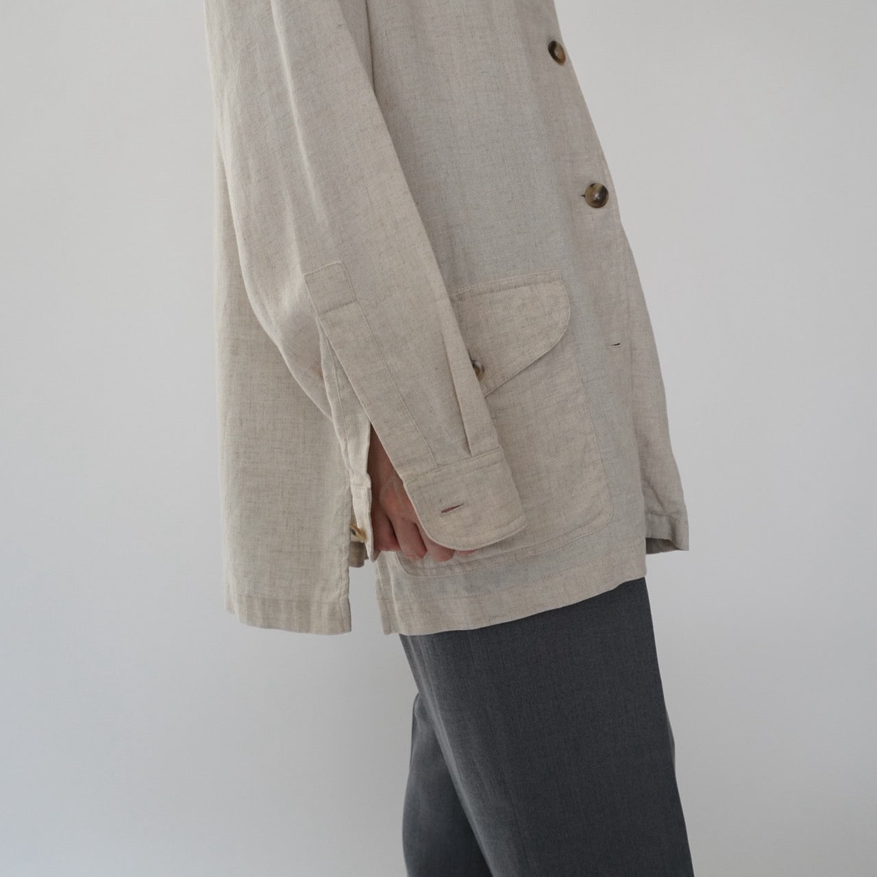 90s Linen Jacket Made in USA