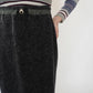 90s EURO Ribbed Knit Maxi Skirt