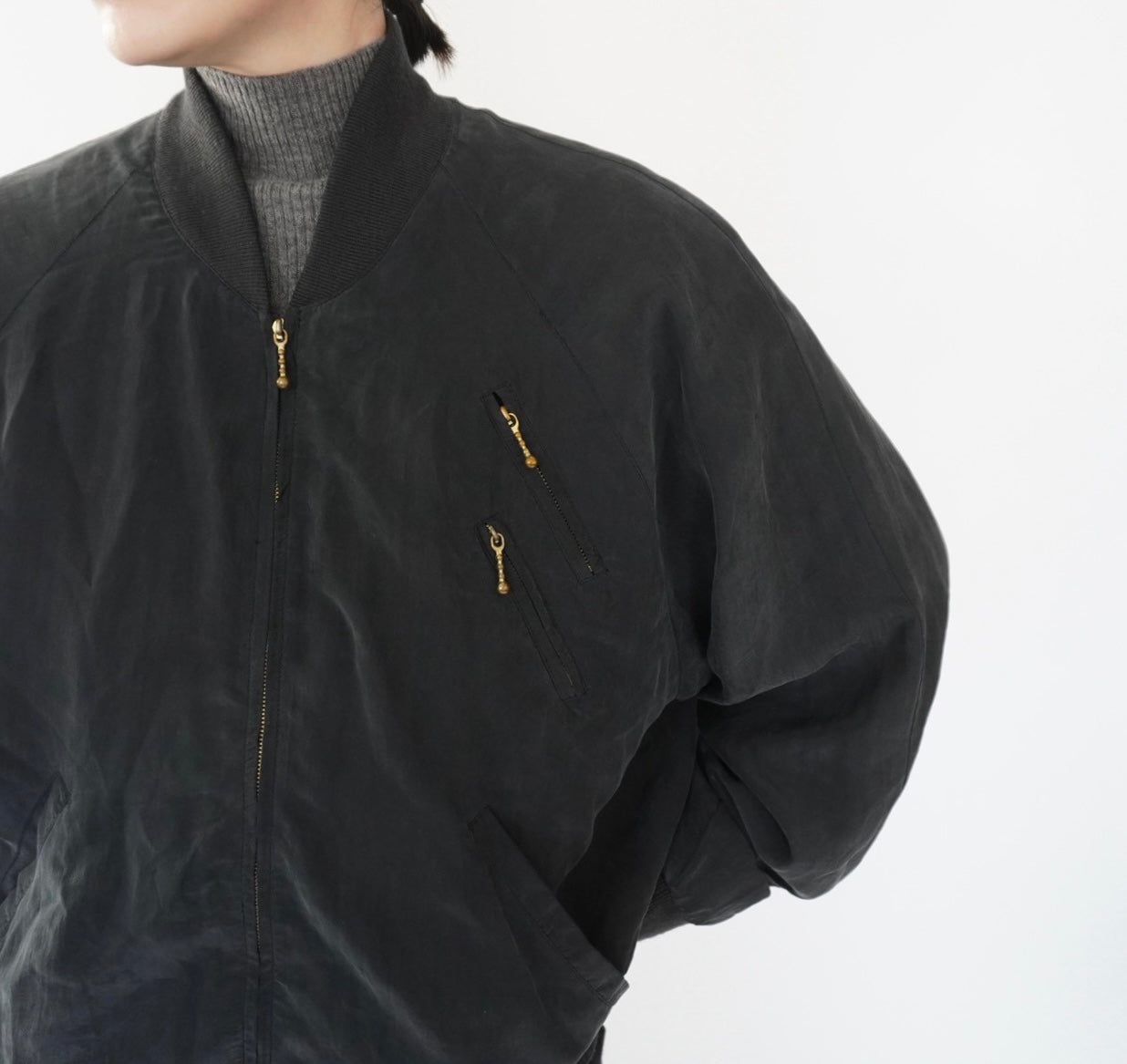 90s EURO Silk Design Light Jacket