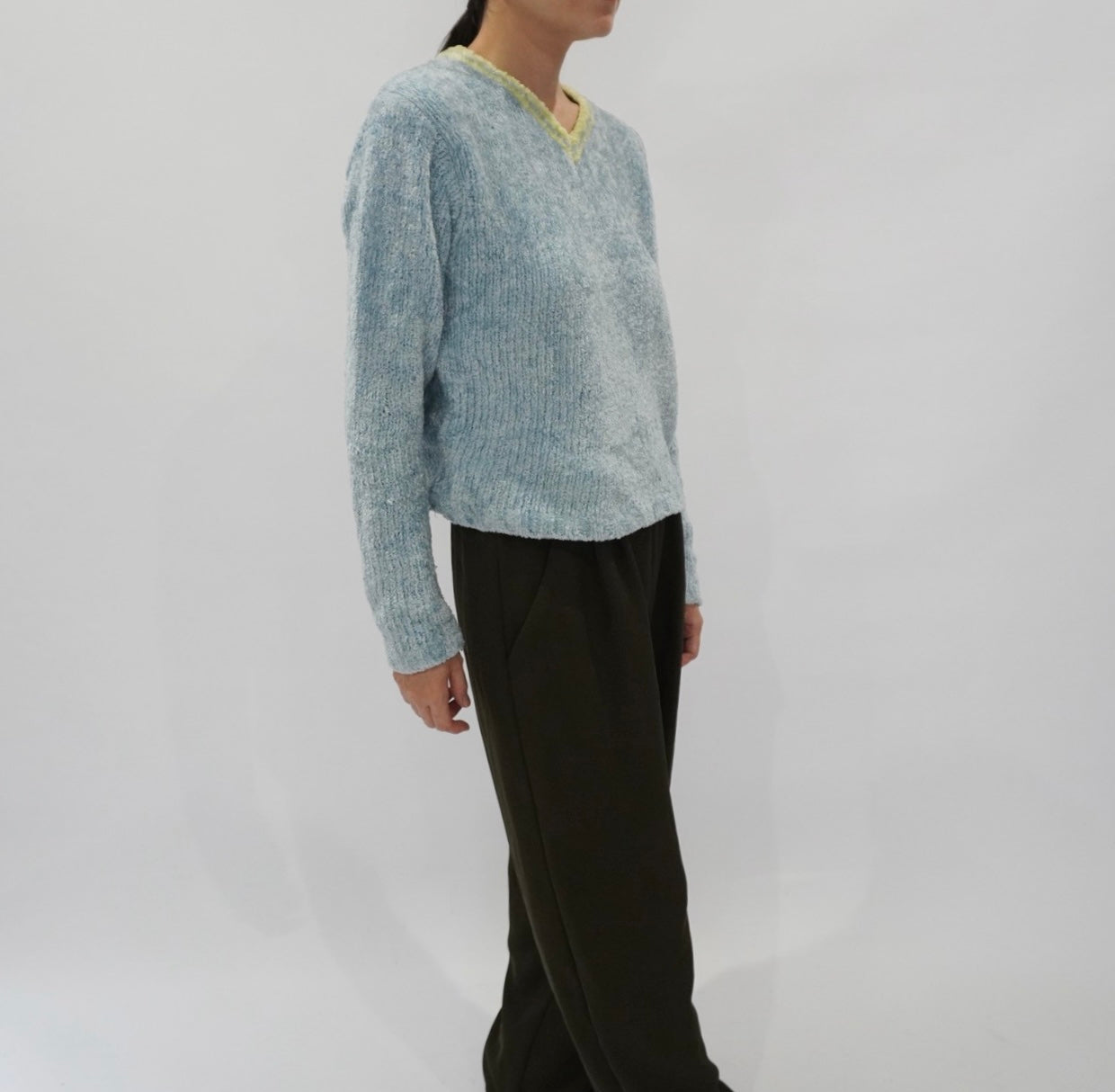 90s Light Blue Top