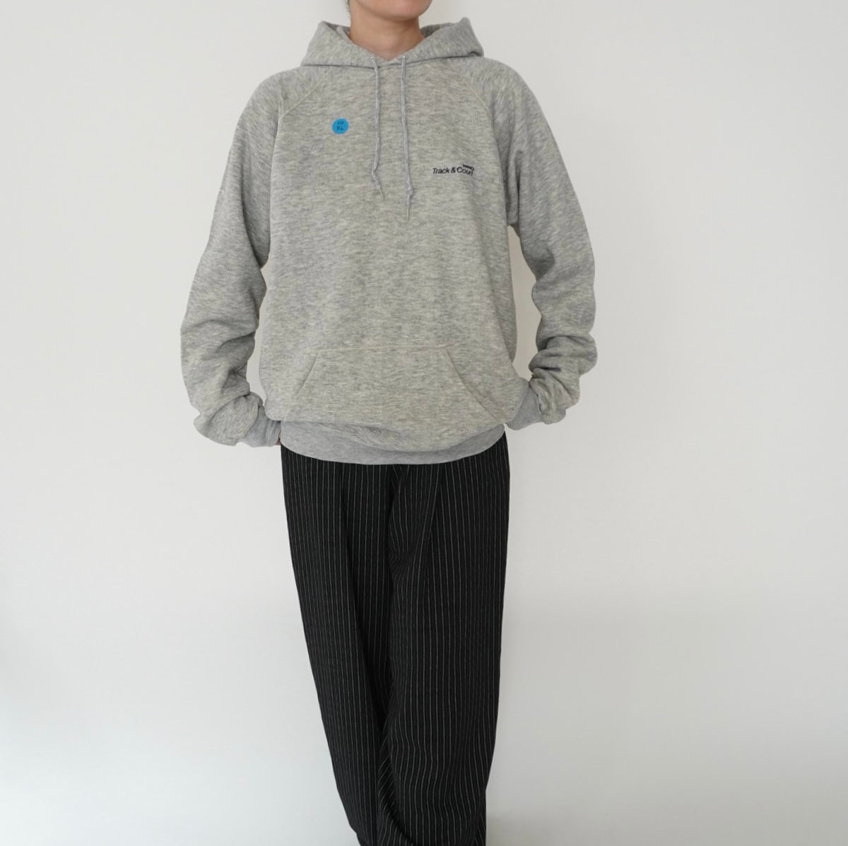 80s Hooded Sweater Made in USA Dead Stock