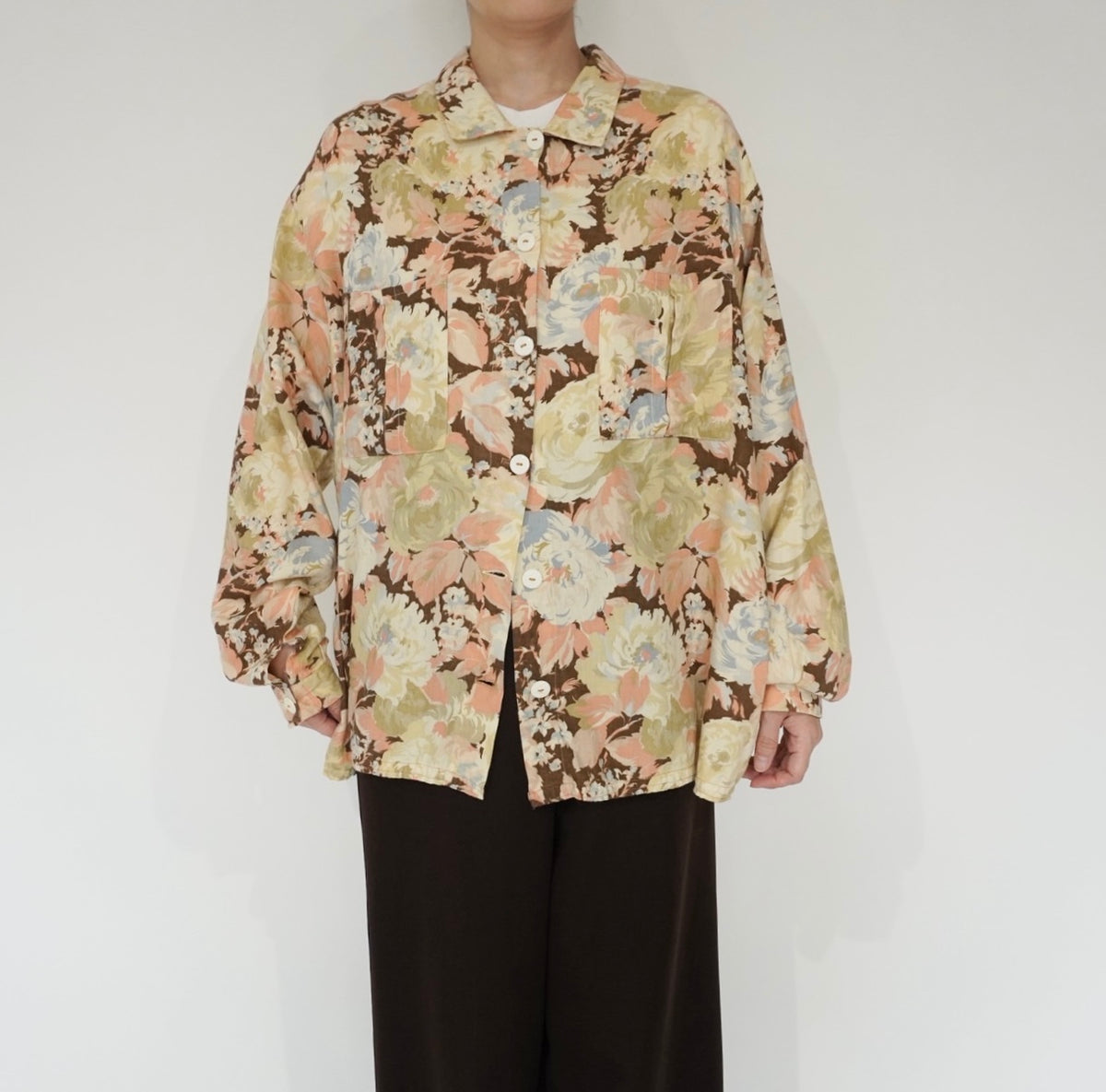 90s Flower Pattern Shirt